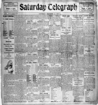 cover page of Saturday Telegraph (Grimsby) published on December 14, 1912