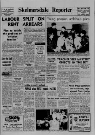 cover page of Skelmersdale Reporter published on November 2, 1967