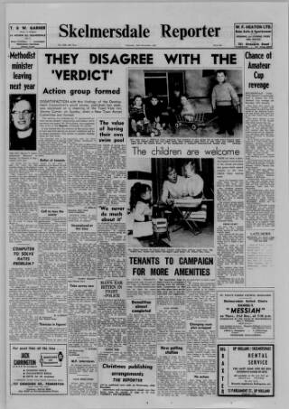 cover page of Skelmersdale Reporter published on December 14, 1967