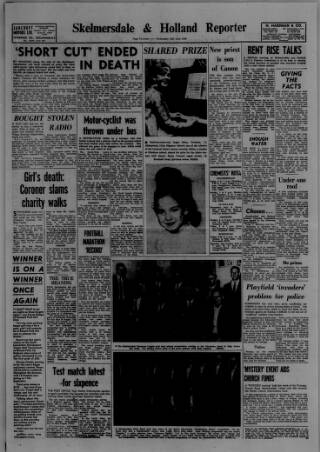 cover page of Skelmersdale Reporter published on June 18, 1969
