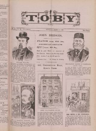 cover page of Toby published on March 19, 1887