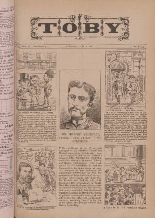 cover page of Toby published on June 18, 1887