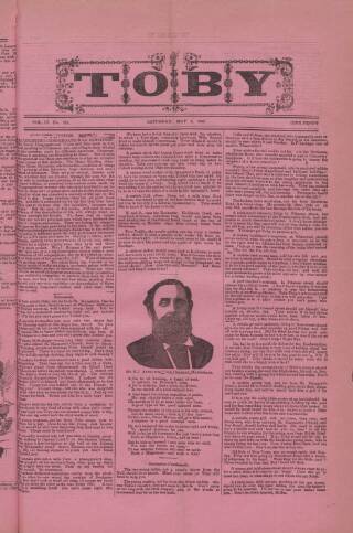 cover page of Toby published on May 4, 1889