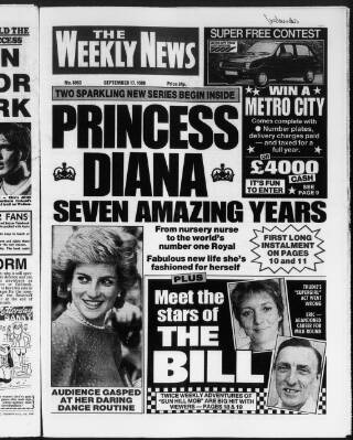 cover page of Dundee Weekly News published on September 17, 1988
