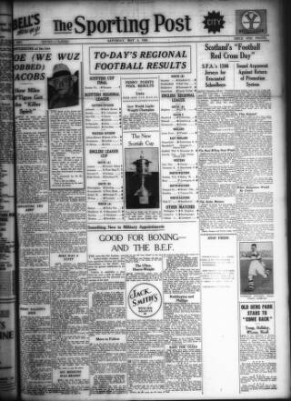 cover page of Sporting Post published on May 4, 1940