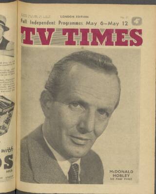 cover page of TV Times published on May 4, 1956