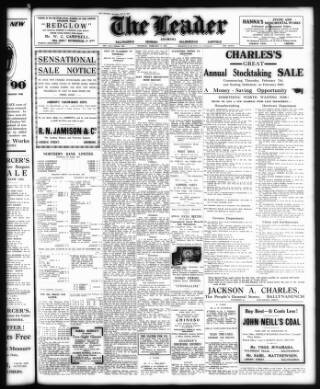 cover page of Dromore Leader published on February 2, 1935