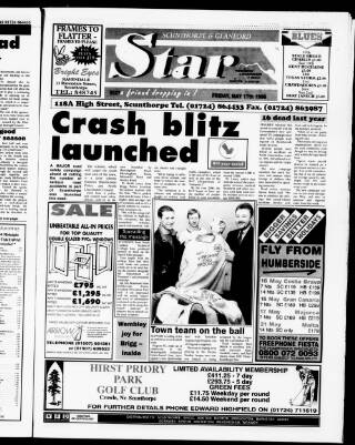 cover page of Scunthorpe Star published on May 17, 1996