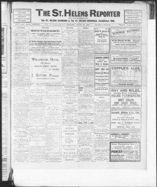 cover page of St. Helens Reporter published on June 30, 1911