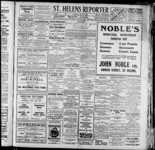 cover page of St. Helens Reporter published on May 3, 1918