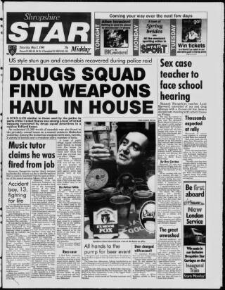 cover page of Shropshire Star published on May 2, 1998