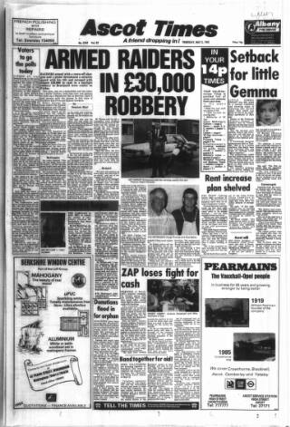 cover page of Ascot Times published on May 2, 1985