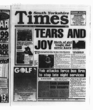 cover page of South Yorkshire Times and Mexborough & Swinton Times published on June 18, 1998