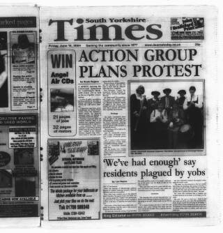 cover page of South Yorkshire Times and Mexborough & Swinton Times published on June 18, 2004