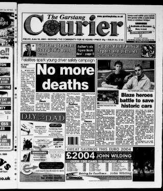 cover page of Garstang Courier published on June 18, 2004