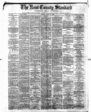 cover page of Kent County Standard published on June 18, 1886