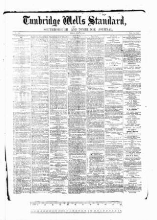 cover page of Tunbridge Wells Standard published on June 18, 1886
