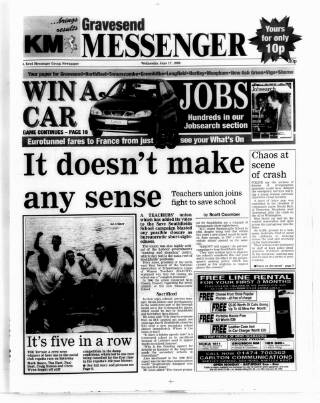 cover page of Gravesend Messenger published on June 17, 1998