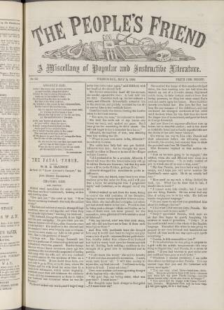 cover page of People's Friend published on May 2, 1888