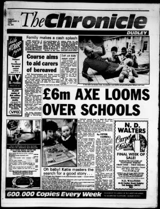 cover page of Dudley & District Chronicle published on February 2, 1990