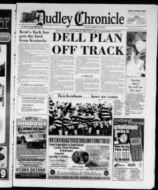 cover page of Dudley & District Chronicle published on March 19, 1999