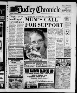 cover page of Dudley & District Chronicle published on September 17, 1999