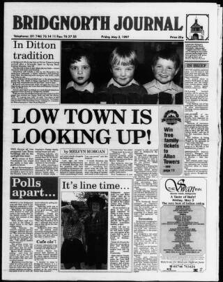 cover page of Bridgnorth Journal published on May 2, 1997