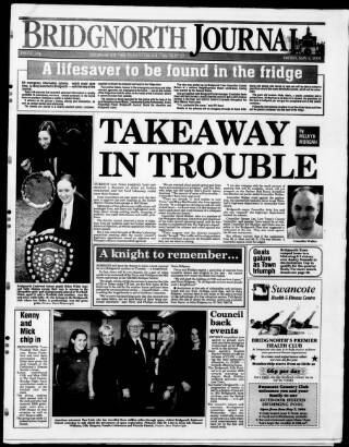 cover page of Bridgnorth Journal published on May 4, 2001