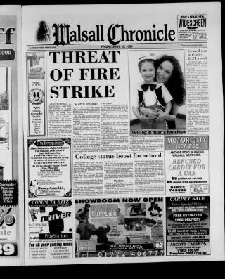 cover page of Walsall Chronicle published on June 18, 1999