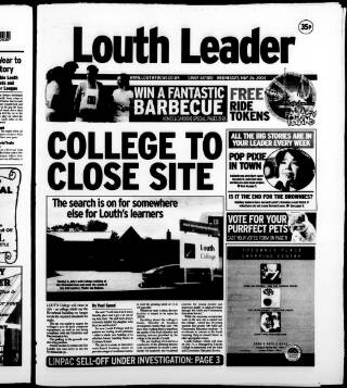 cover page of Louth Leader published on May 26, 2004