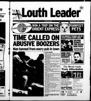 cover page of Louth Leader published on June 9, 2004