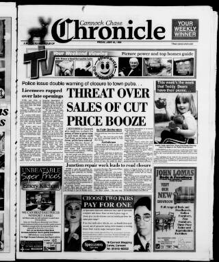 cover page of Cannock Chase Chronicle published on June 18, 1999