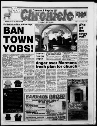 cover page of Cannock Chase Chronicle published on May 2, 2002