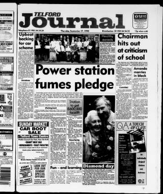 cover page of Telford Journal published on September 17, 1998