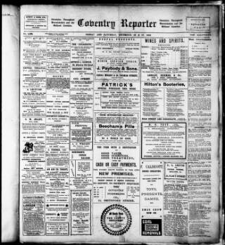 cover page of Coventry Reporter and General Advertiser published on December 17, 1910