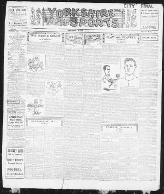 cover page of Yorkshire Sports published on March 18, 1911