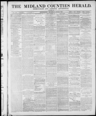 cover page of Midland Counties Herald published on June 3, 1909