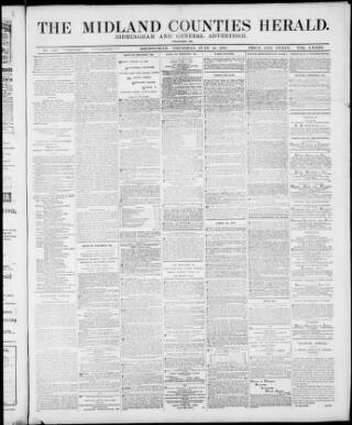 cover page of Midland Counties Herald published on June 10, 1909