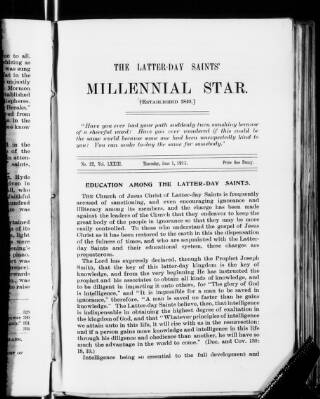 cover page of Latter-Day Saints' Millennial Star published on June 1, 1918