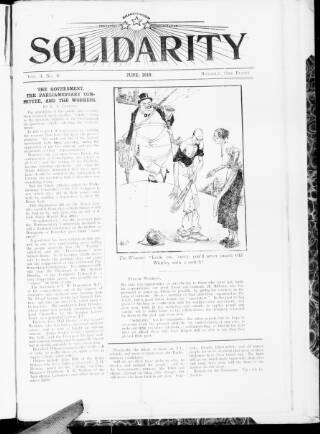 cover page of Solidarity published on June 1, 1919