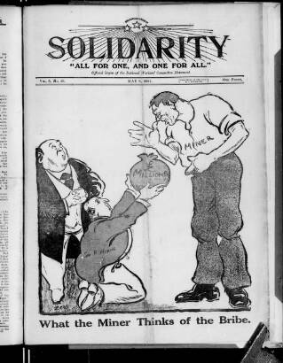 cover page of Solidarity published on May 6, 1921