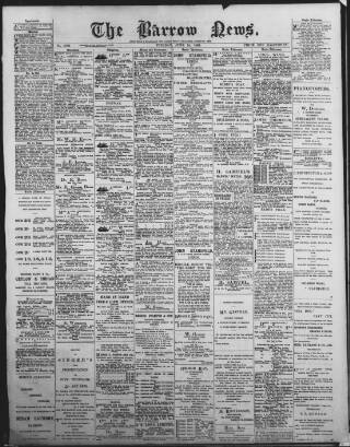 cover page of Barrow News published on June 18, 1895