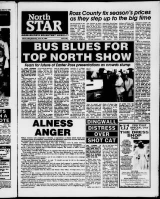 cover page of North Star and Farmers' Chronicle published on June 18, 1994