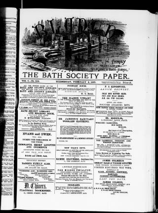 cover page of Bladud published on February 2, 1887