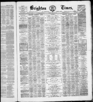 cover page of Brighton Times published on June 18, 1880