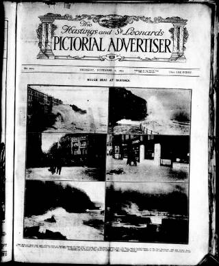 cover page of Hastings & St. Leonards Advertiser published on November 2, 1916