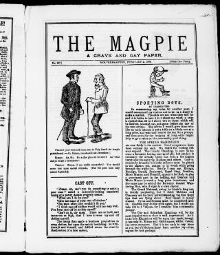 cover page of Magpie published on February 2, 1884