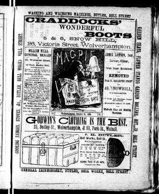 cover page of Magpie published on October 16, 1886