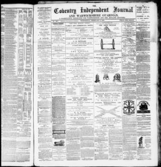 cover page of Coventry Independent published on February 2, 1876