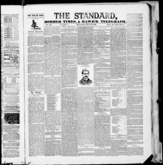 cover page of Hawick Telegraph and Border Times published on June 18, 1890